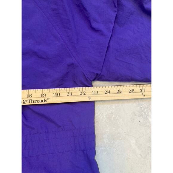 Vintage Retro 80s Windbreaker Jacket Atlantic Unisex Medium Purple - Picture 5 of 8